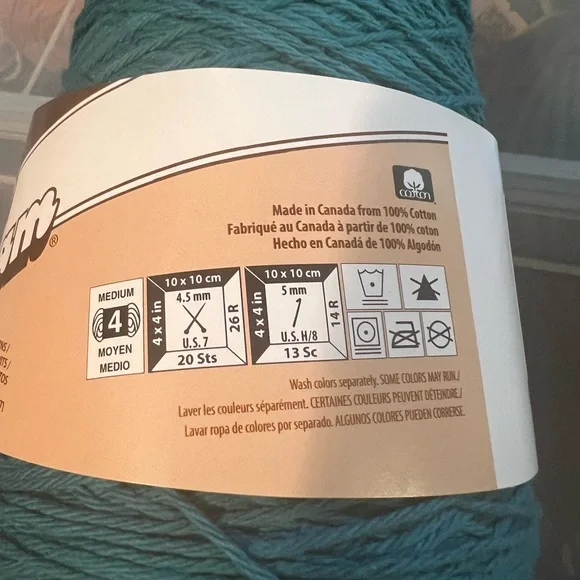 Lily Cotton Yarn in Deep Teal - Picture 2 of 4